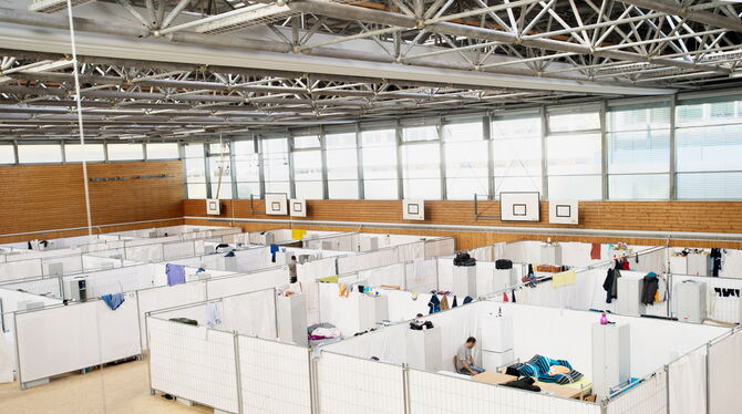 Wie 2015 schon sind in der Reutlinger Theordor-Heuss-Sporthalle wieder Flüchtlinge untergebracht. Diesmal aus der Ukraine. Viele