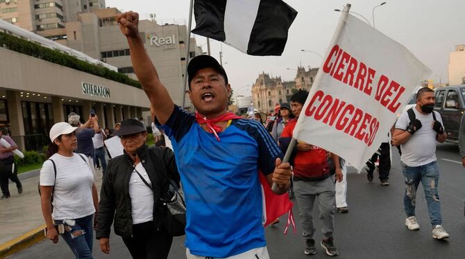 Proteste in Peru - Lima