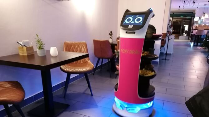 In einem Restaurant im Schwarzwald bringt seit  Kurzem ein Roboter das Essen.  FOTO: ZIMMERMANN