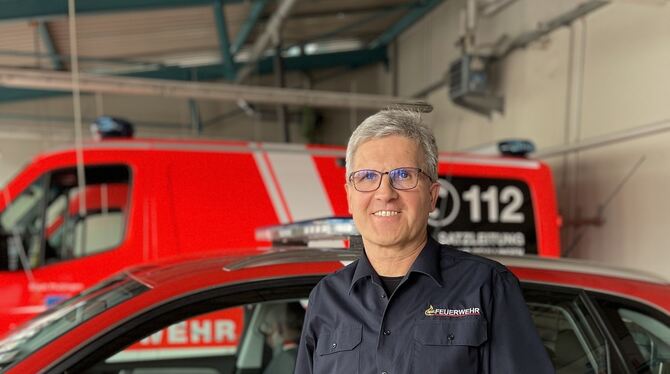 Pfullingens Feuerwehrkommandant Dietmar Rall. FOTO: WEBER