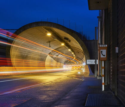 Der Ursulabergtunnel bei Pfullingen.