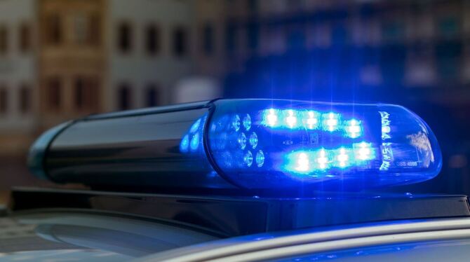 Polizeifahrzeug - Blaulicht Polizeifahrzeug - Blaulicht