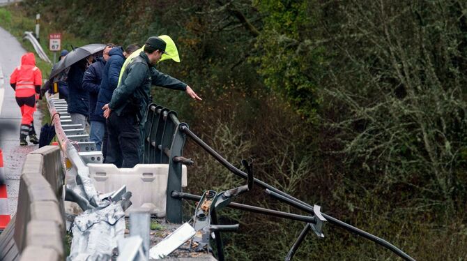 Busunfall in Spanien