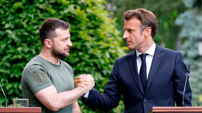 Macron + Selenskyj