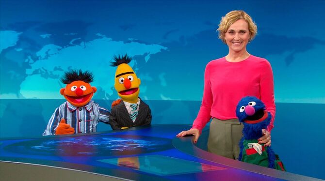 Ernie, Bert und Grobi bei »Tagesthemen«