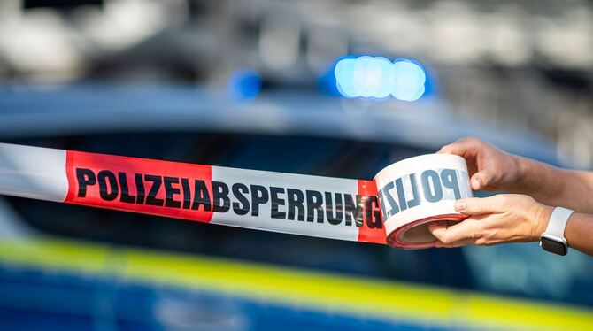 Polizeiabsperrung