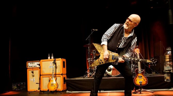 Andy Powell, Gitarrist von Wishbone Ash, im Sudhaus.  FOTO: ZIMMERMANN