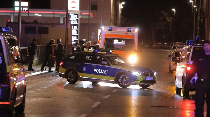 Großeinsatz der Polizei in Ansbach