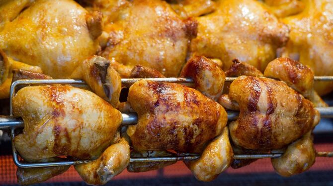 Grill-Hähnchen Grill-Hähnchen