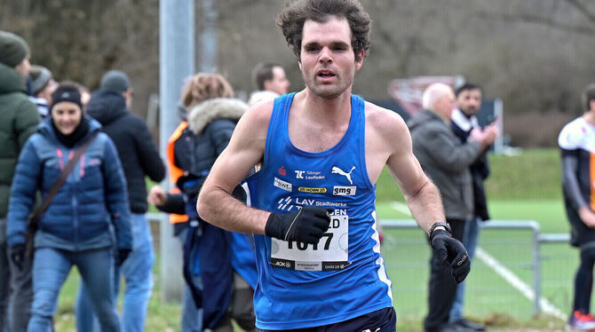 Als Erster im Ziel: Lorenz Baum.