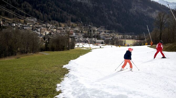 Schneemangel in der Schweiz