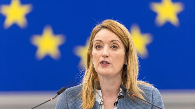 EU-Parlamentspräsidentin Metsola EU-Parlamentspräsidentin Metsola