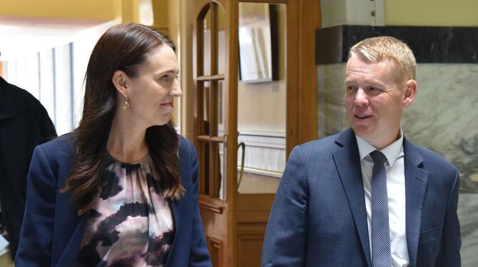 Jacinda Ardern und Chris Hipkins