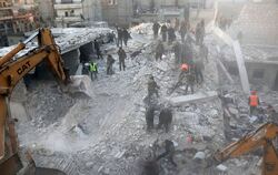 Haus in Aleppo eingestürzt