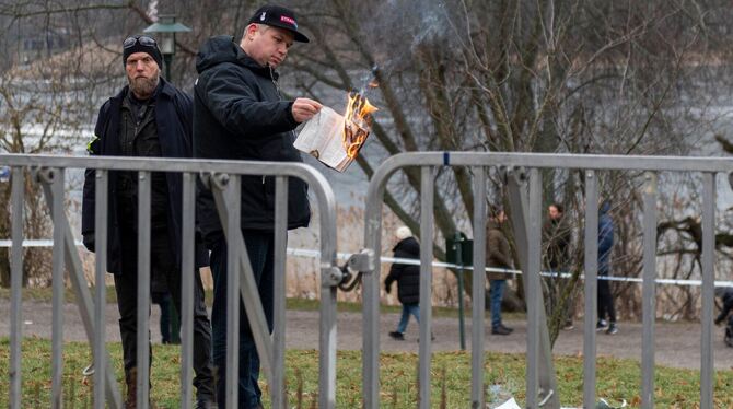 Antitürkische Proteste in Schweden Antitürkische Proteste in Schweden