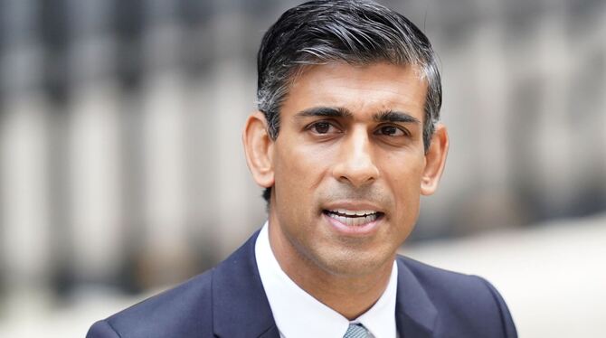 Britischer Premierminister Rishi Sunak Britischer Premierminister Rishi Sunak