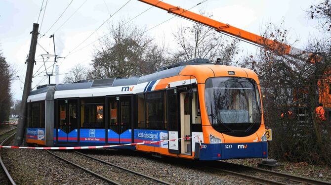 Straßenbahn entgleist