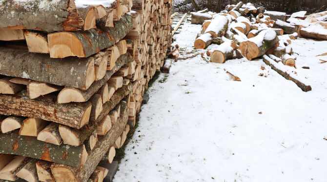 Brennholz ist sehr gefragt derzeit. In Münsingen stiegen die Bestellungen im vergangenen Jahr um mehr als das Doppelte im Vergle
