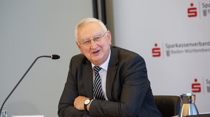 Peter Schneider, Präsident des Sparkassenverbands Baden- Württemberg. FOTO: RUDEL/SVBW