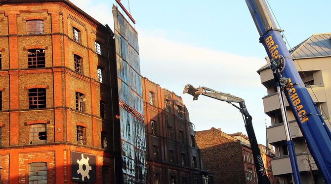 Nach dem Brand in Gewerbegebäude in Mannheim