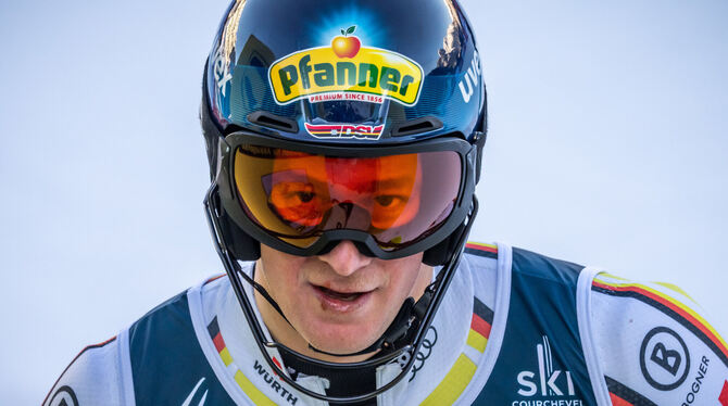 Simon Jocher bestritt als einziger Deutscher Super-G und Slalom. FOTO: KAPPELER/DPA