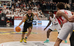 Mateo Seric hat den Tübinger Zweitliga-Basketballern wie vor vier Wochen den Sieg gegen Aufsteiger WWU Baskets Münster gerettet.
