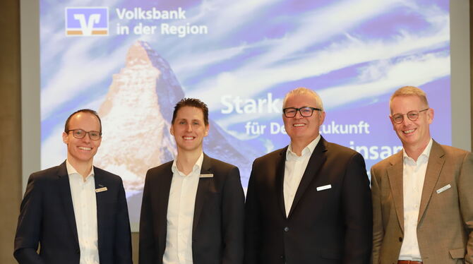 Die Vorstandsmitglieder (von links) Ralf Gottschalk, Thomas Bierfreund, Jörg Stahl und Thomas Taubenberger.  FOTO: REISNER