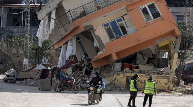 Zerstörung nach dem Erdbeben