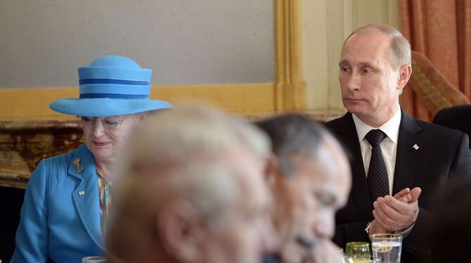 Königin Margrethe und Putin