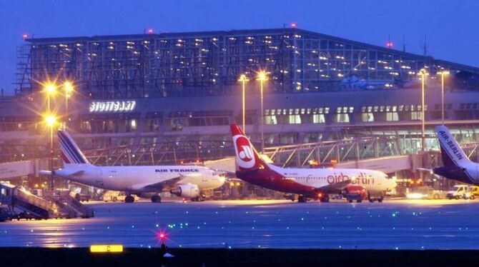 Der Flughafen Stuttgart.