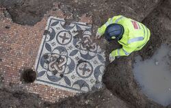 Römischer Mosaikfund in London