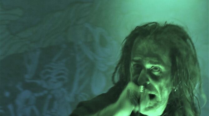 Gekreischte Vocals gegen die Alpträume: Sänger Randy Blythe von Lamb of God.