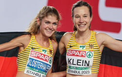 Deutscher Doppelerfolg über 3 000 Meter: Hanna Klein (rechts) von der LAV Stadtwerke Tübingen siegt vor Konstanze Klosterhalfen 