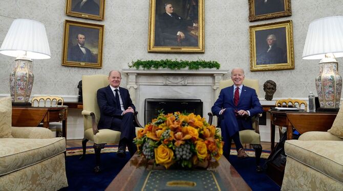 US-Präsident Biden empfängt Bundeskanzler Scholz