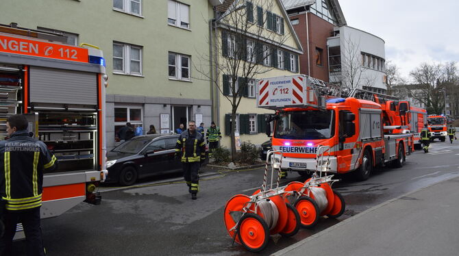 Der Feuerwehreinsatz in der Reutlinger Lederstraße war recht schnell beendet.