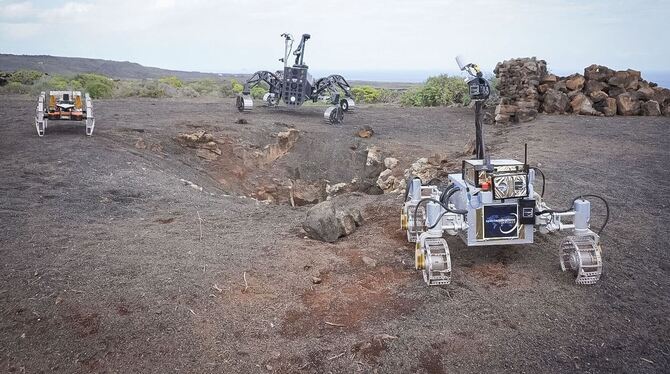 Autonome Rover erkunden Lavahöhle auf Lanzarote