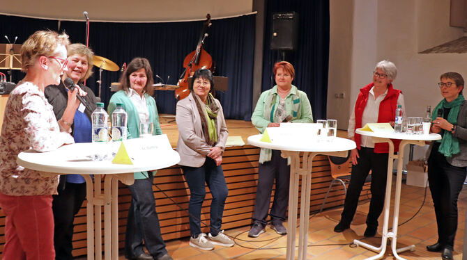 Erzählten von ihren Erfahrungen in der Kommunalpolitik: Birgit Hartwig (von links), Cornelia Eger, Miriam Werner, Ingrid Eissler