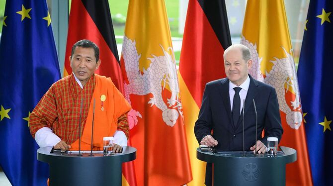 Ministerpräsident von Bhutan in Berlin
