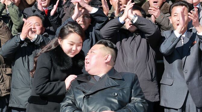 Kim Jong Un und seine Tochter