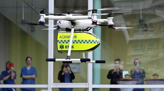 Test von Drohnen im Medizinsektor