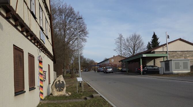 Der ehemalige Eingang zum Gelände der Eberhard-Finckh-Kaserne auf der Haid.  FOTOS: LENK