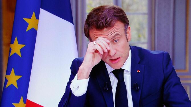 TV-Auftritt Emmanuel Macron