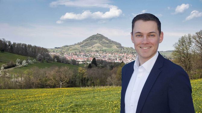 Eric Sindek will Bürgermeister in Eningen werden.  FOTO: PRIVAT