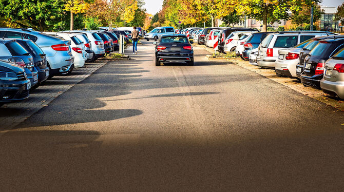 Auf dem Uni-Gelände Hohenheim gibt es mehr Autos als Parkplätze.  FOTO: RETTIG/LG