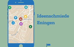 Logo der »Ideenschmiede Eningen«: Hier können die Eninger dem Bürgermeister-kandidaten Eric Sindek die Themen nennen, die sie be