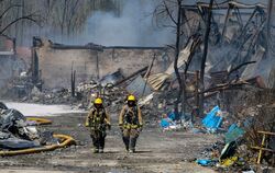 Brand auf Industrieanlage in US-Stadt