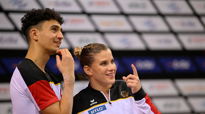 Mit 29 Jahren die älteste der deutschen Turnerinnen bei der EM in der Türkei: Elisabeth Seitz aus Stuttgart. FOTO: WEBER/EIBNER