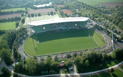 Der Austragungsort: das Reutlinger Stadion an der Kreuzeiche. FOTO: JOACHIM BAUR 