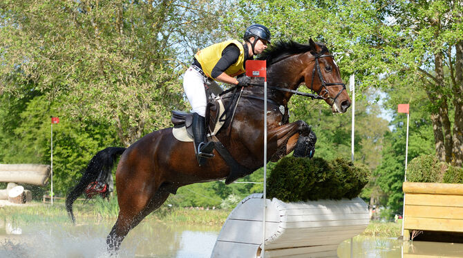 Tokio-Olympiasiegerin Julia Krajewski hat 2018 in Marbach die Top-Prüfung für sich entschieden .  FOTO: PIETH