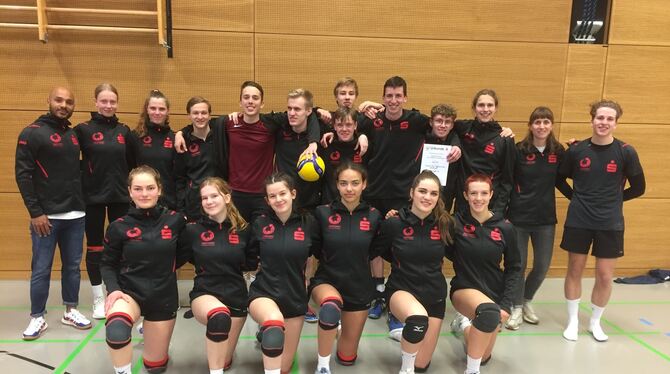 Landesfinale »Jugend trainiert für Olympia« im Volleyball in Pfullingen: Es siegten bei den Mädchen das Team des Max-Planck-Gymn
